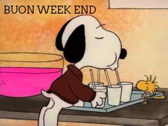 Buon weekend Snoopy 